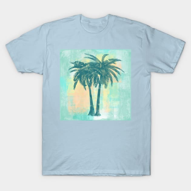 Painted Palm Trees Tropical Colors T-Shirt by LittleBean